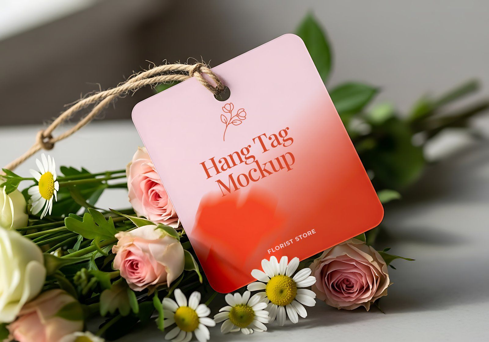 Premium Branding Red Florist Store Mockup — image 16