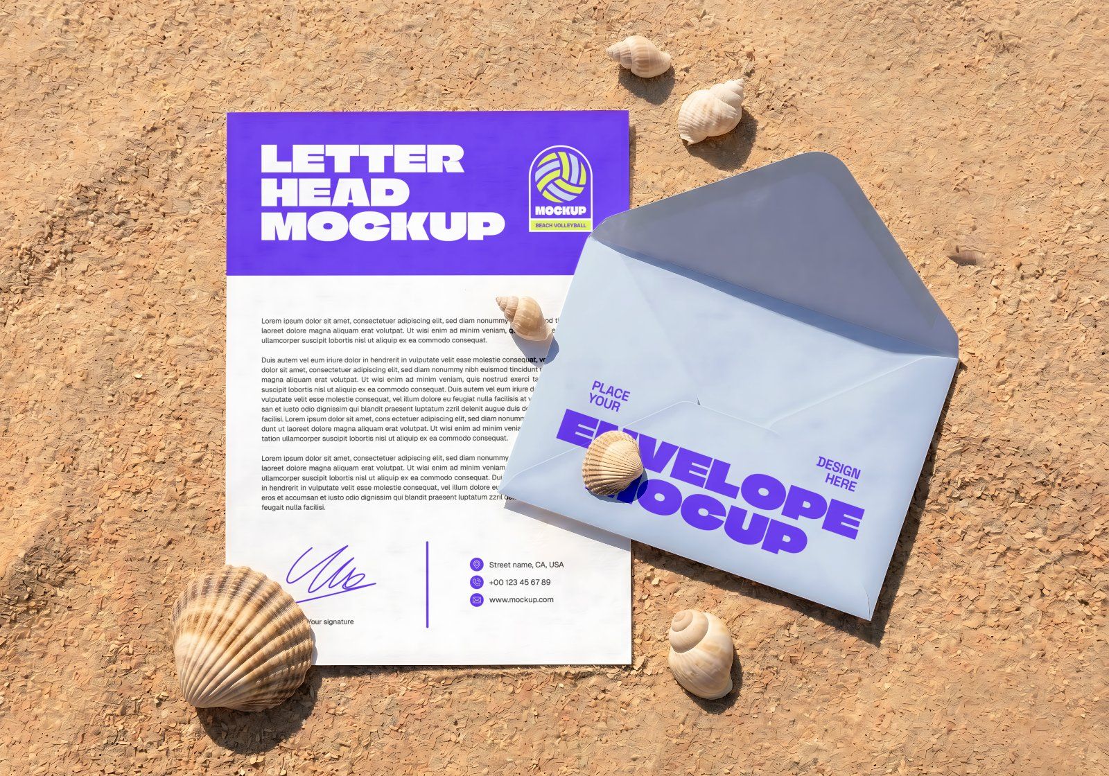 Premium Beach Volley & Summer Sports Branding Mockup Bundle – 15 Aesthetic PSD Scenes for Athletic I — image 13