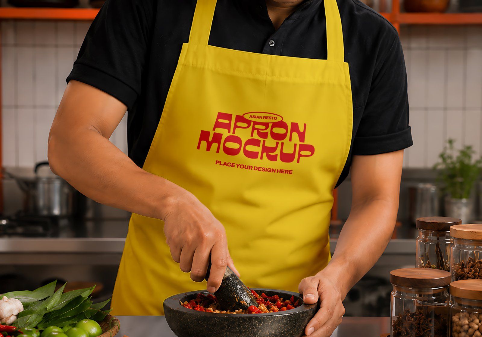 Premium Asian Restaurant Branding Mockup Bundle – 15 Aesthetic PSD Scenes for Cafe, Diner & Food Pac — image 17
