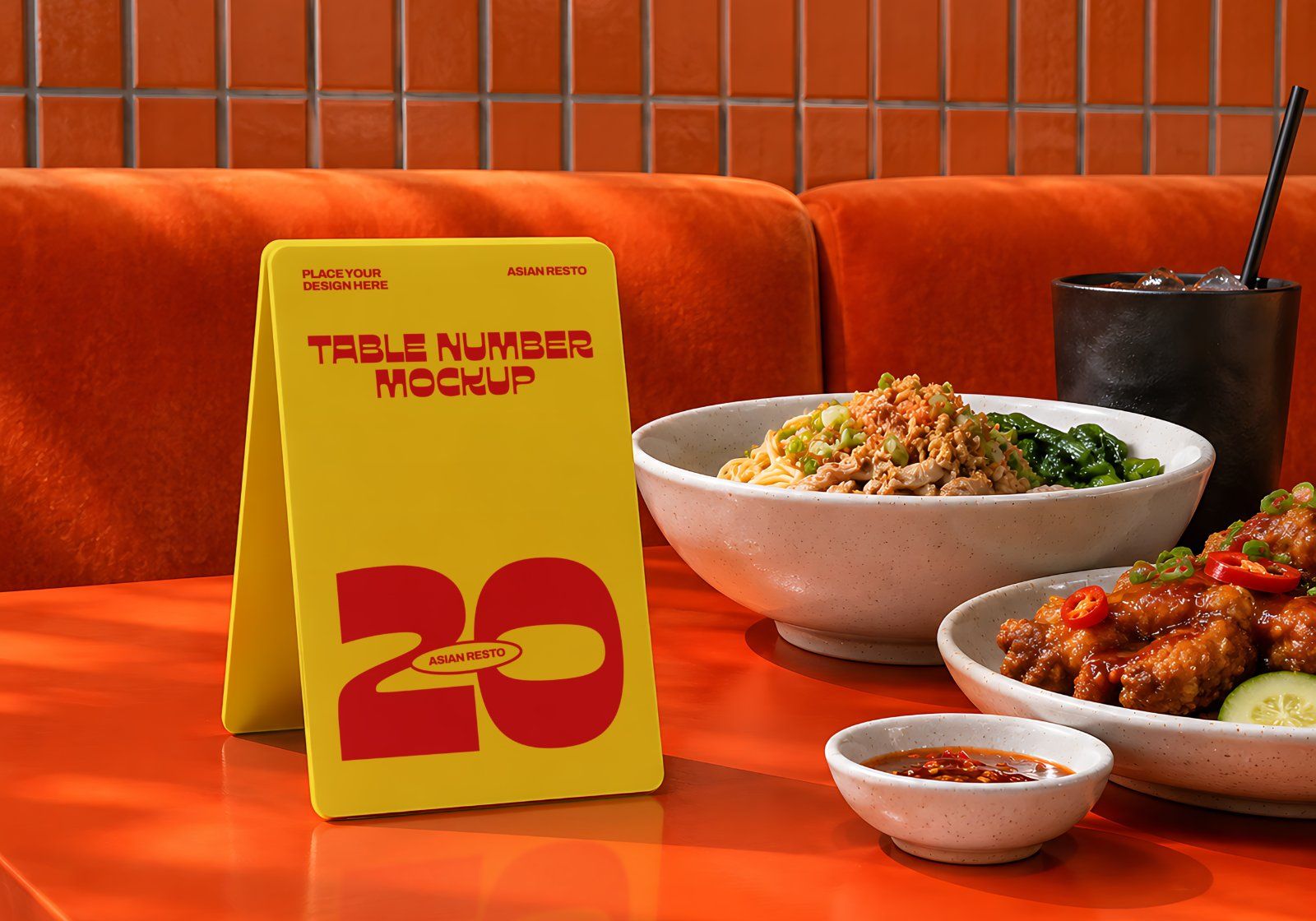 Premium Asian Restaurant Branding Mockup Bundle – 15 Aesthetic PSD Scenes for Cafe, Diner & Food Pac — image 8