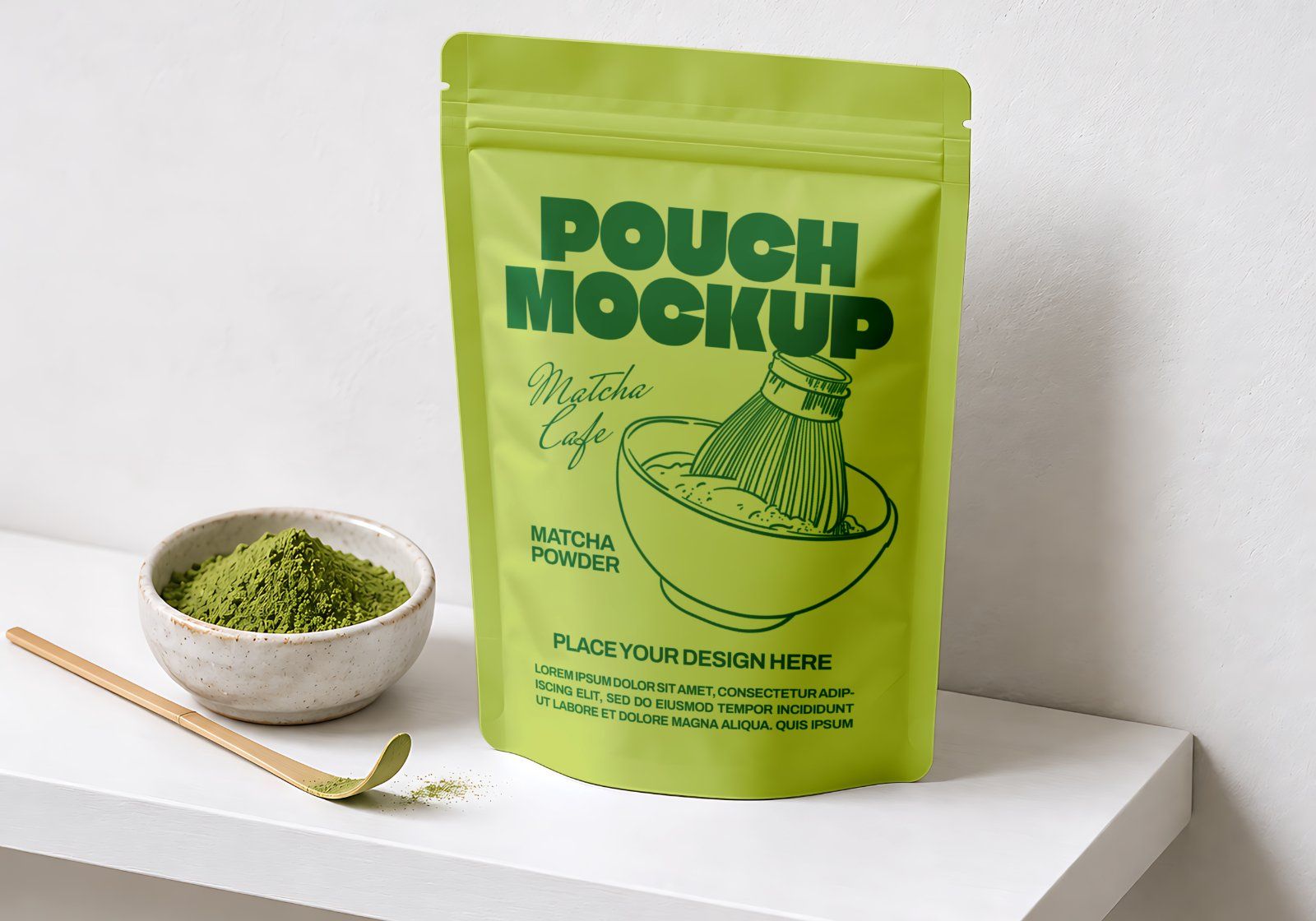 Premium Matcha Cafe Branding Mockup Bundle – 15 Aesthetic PSD Scenes for Tea House, Bakery & Packagi — image 7
