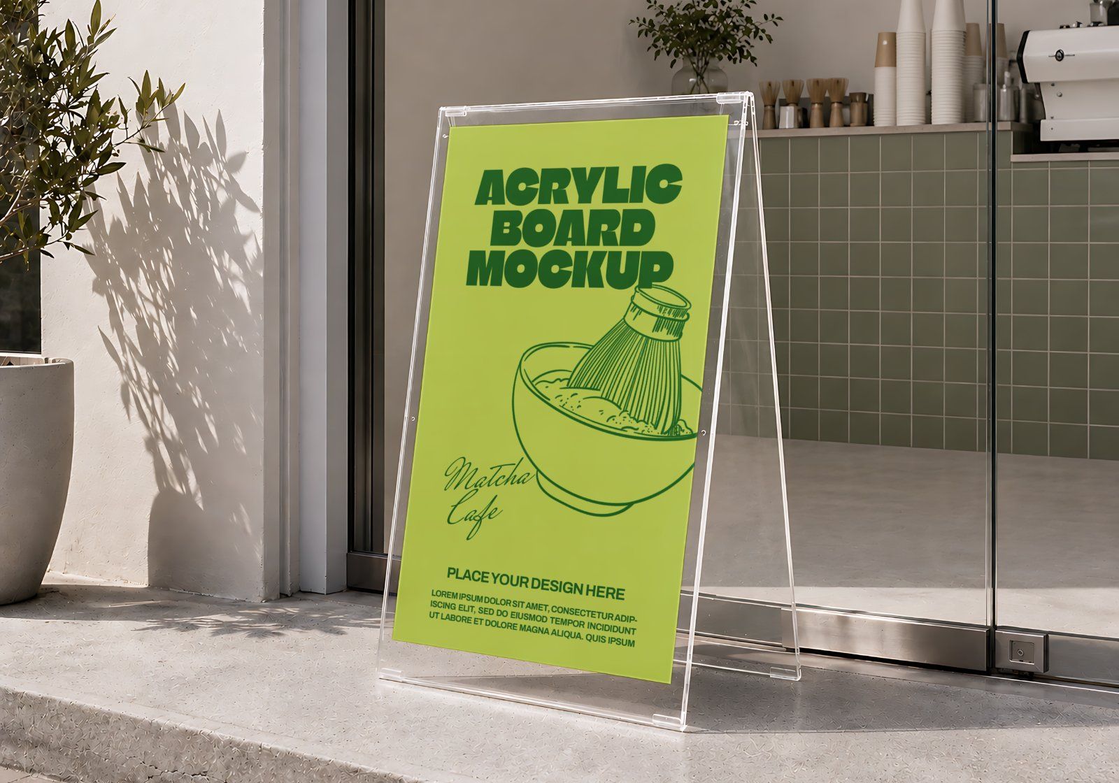 Premium Matcha Cafe Branding Mockup Bundle – 15 Aesthetic PSD Scenes for Tea House, Bakery & Packagi — image 6