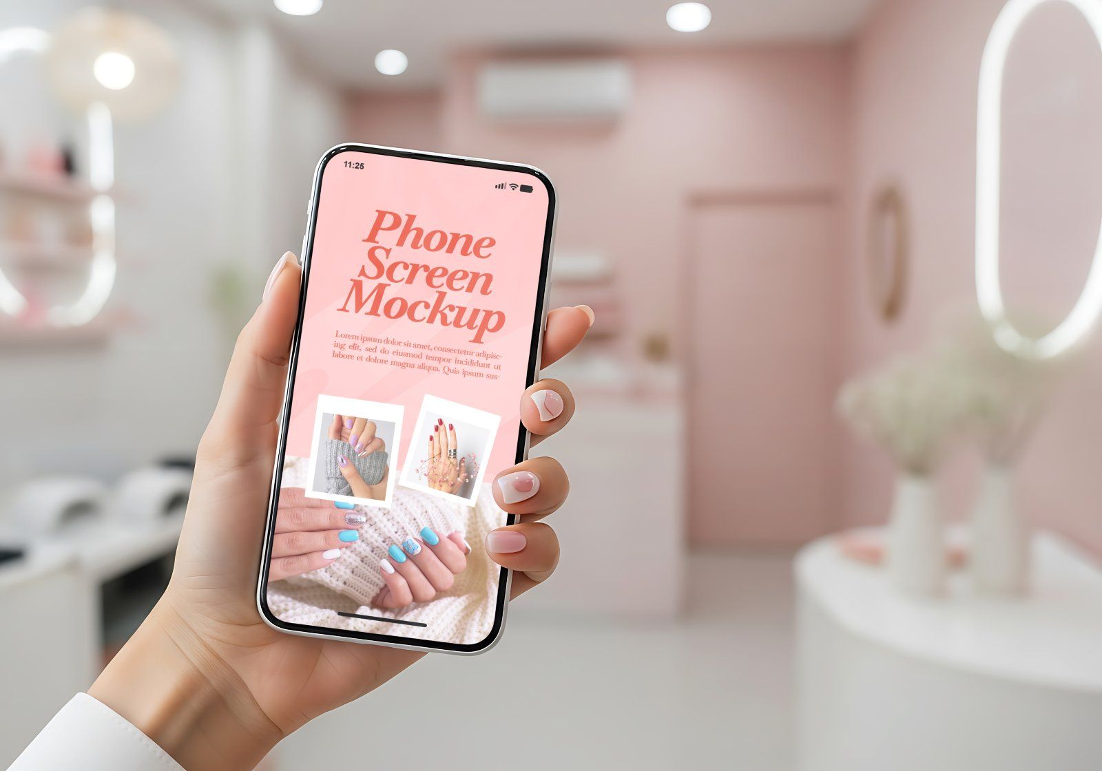 Nail Art Studio Mockup Bundle – 15 PSD Templates for Beauty Salon & Manicure Branding — image 9