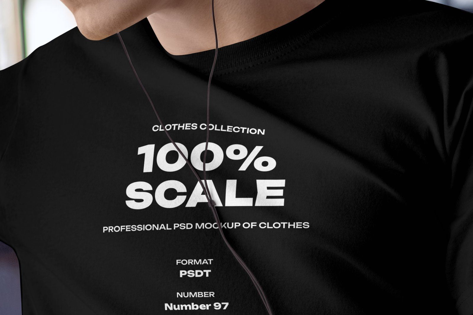 4 Mockups Man T-Shirt In The Indoor — image 6
