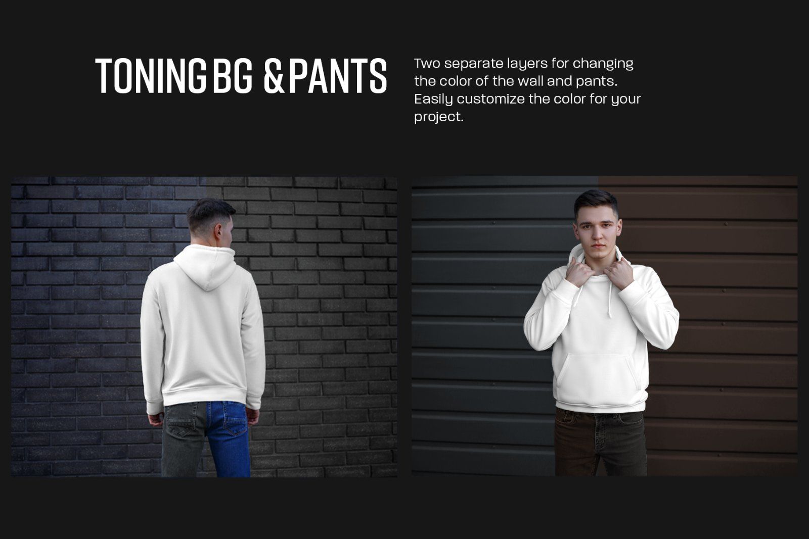 7 Mockups Hoodie on the Man. Urban Style — image 6