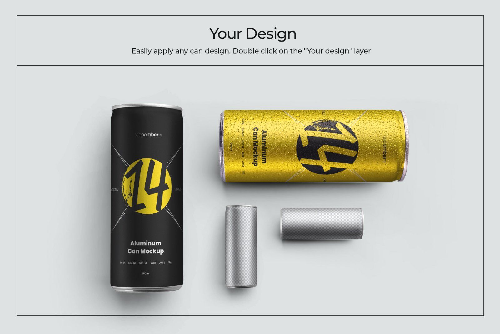 10 Mockups Aluminium Can 250 ml — image 5