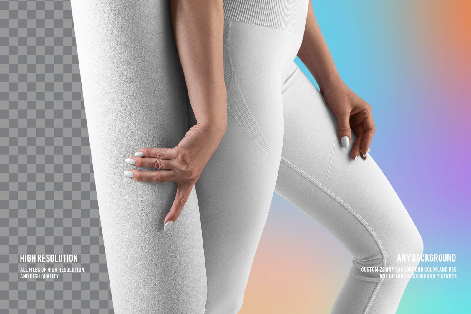6 Mockups Leggings, Top and Mat for Yoga and Pilates. vol.01 — image 6