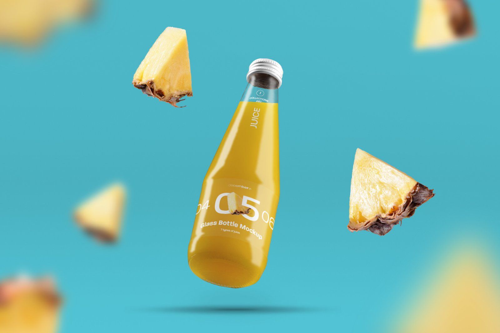 3 Mockup Glass Juice Bottle — image 6