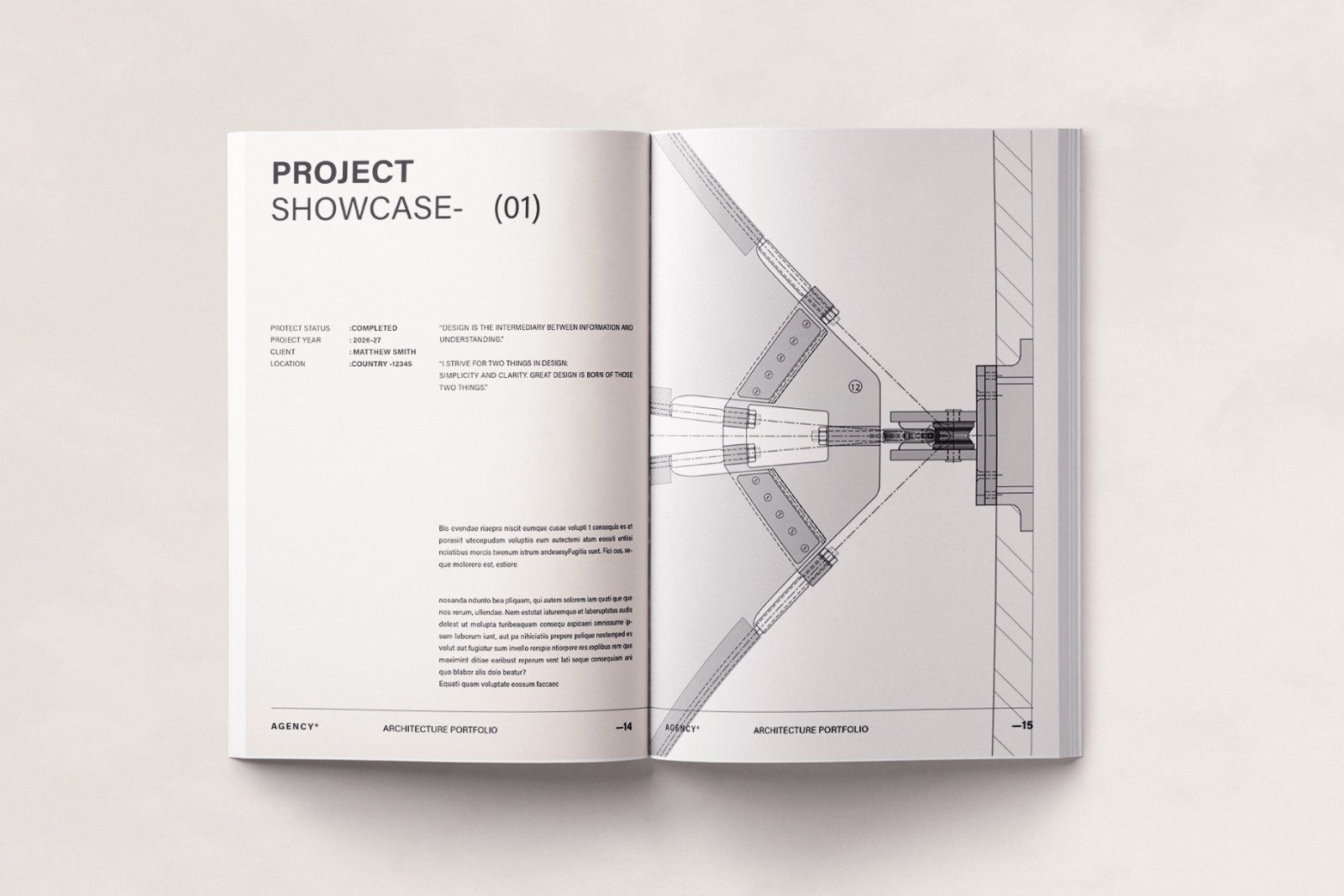 Architecture Sketch Design Portfolio Template — image 7