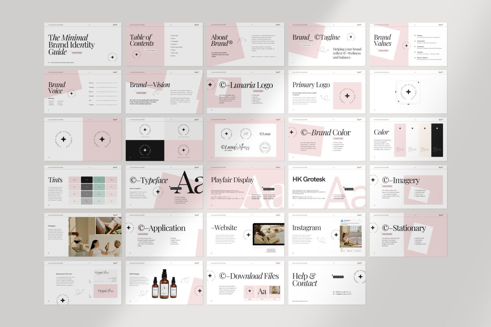 Lunaria Minimal Brand Guide Canva — image 7