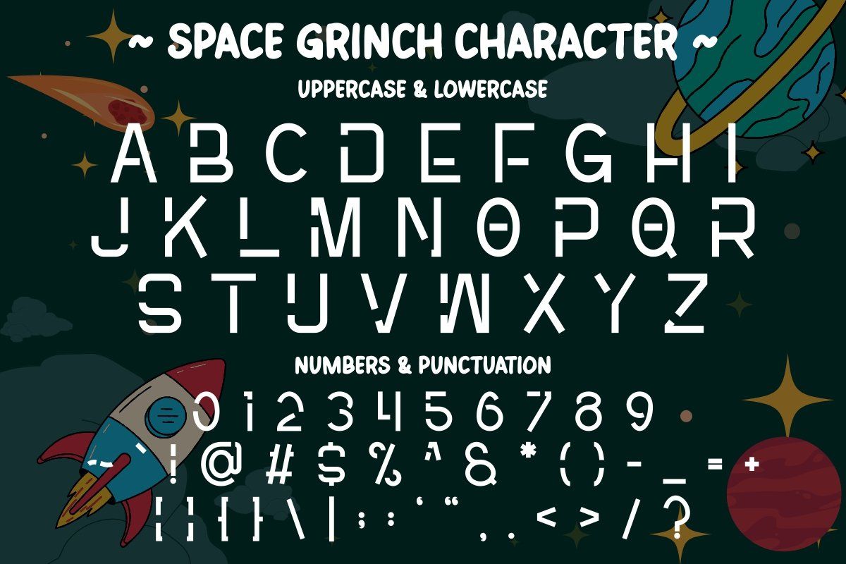 Space Grinch - Futuristic Display Font — image 4