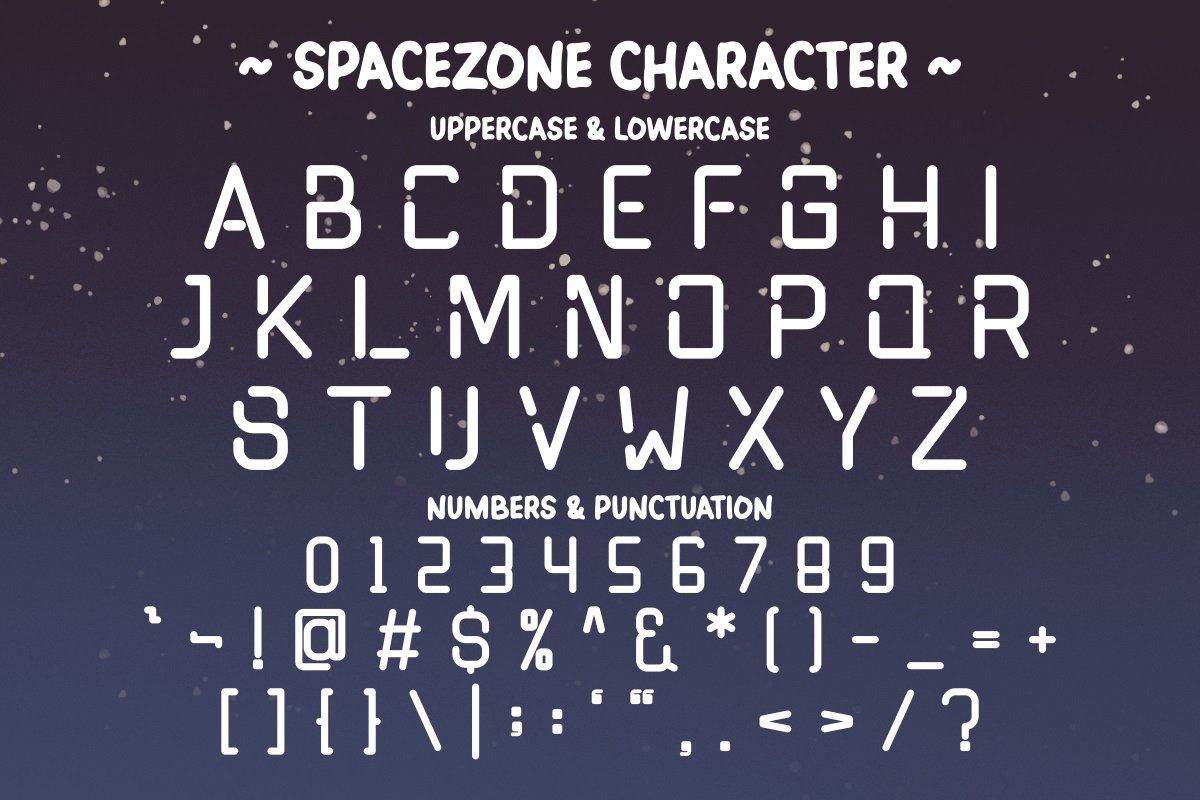 Space Zone - Playful Futuristic Font — image 5