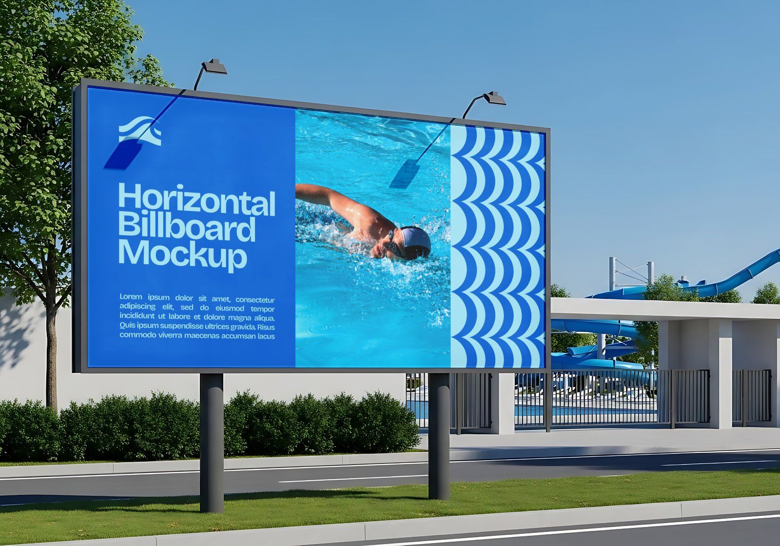 Swimming Pool Mockup Bundle – 15 PSD Templates for Aquatic Center & Sport Branding — image 7