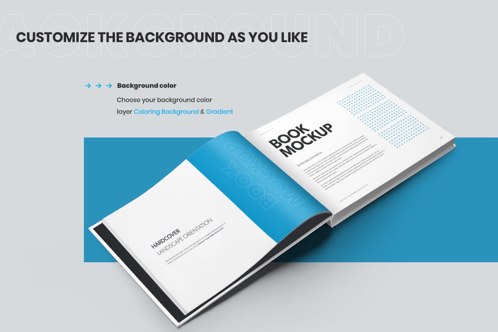 8 Book Mockups Hard Cover Landscape Oriantation. — image 7