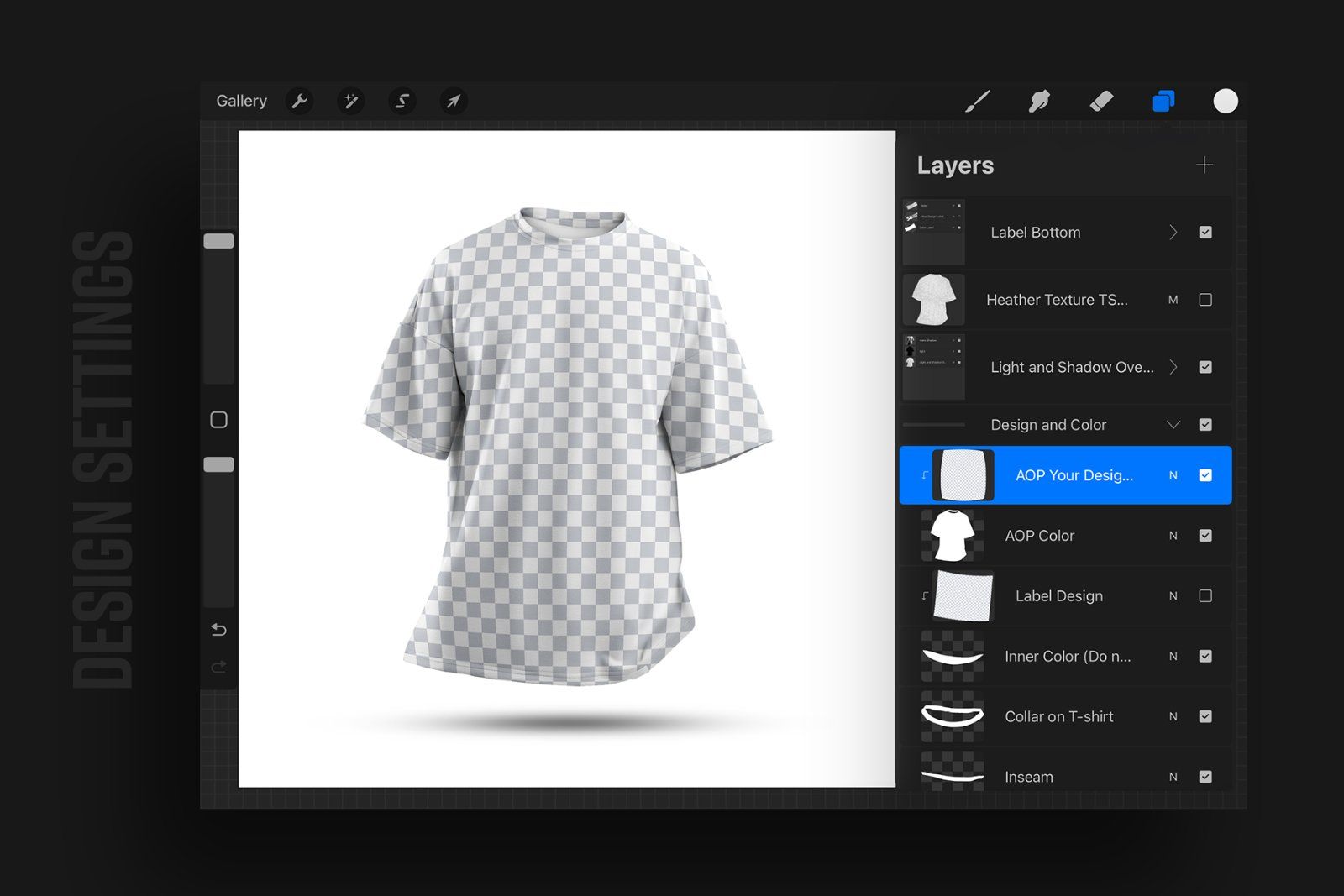 4 Mockups Oversize T-shirt for Procreate — image 7