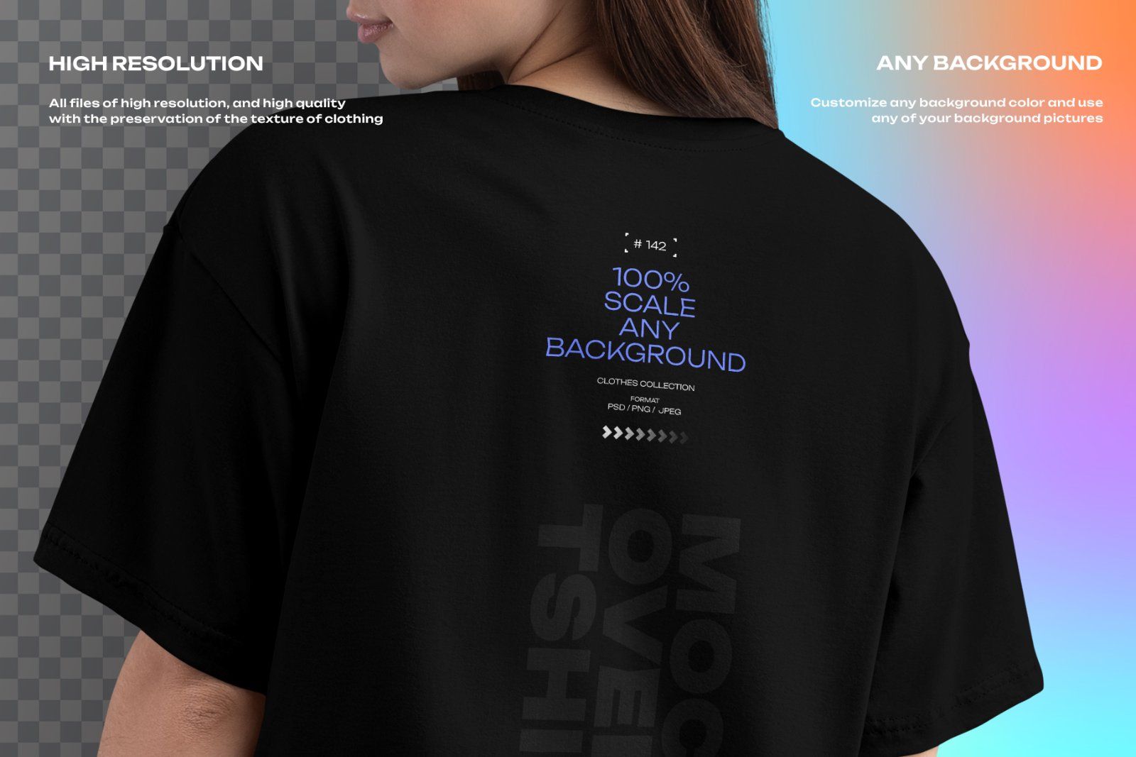 5 Mockups Woman Oversize T-Shirt. vol.02 — image 7