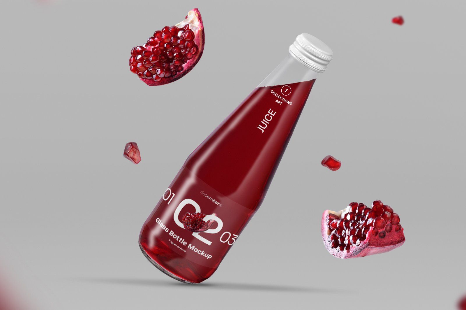 3 Mockup Glass Juice Bottle — image 7