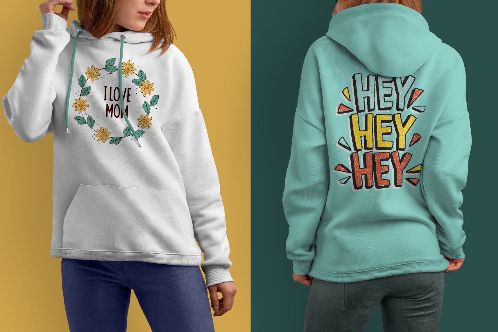 8 Mockups Woman Hoodie — image 6