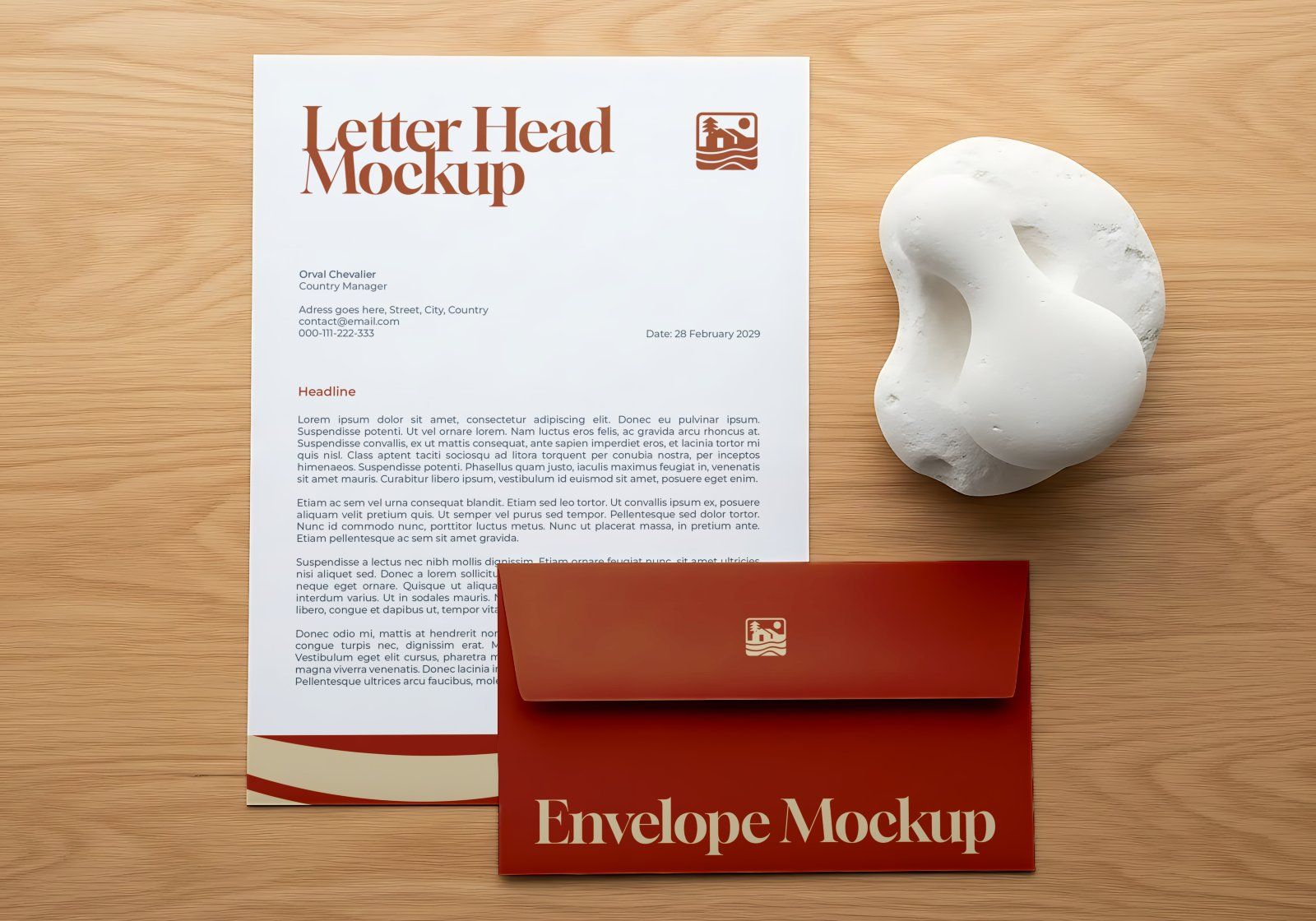 Premium Branding Villa Aesthetic Mockup — image 2