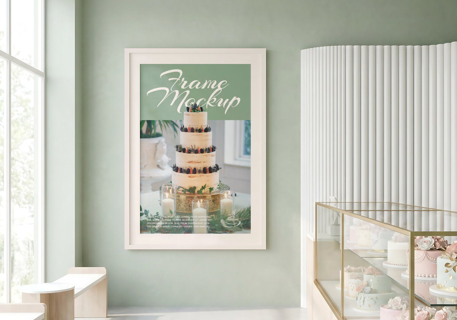 Premium Custom Cake Shop Branding Mockup Bundle – 15 Aesthetic PSD Scenes for Bakery & Patisserie Id — image 19