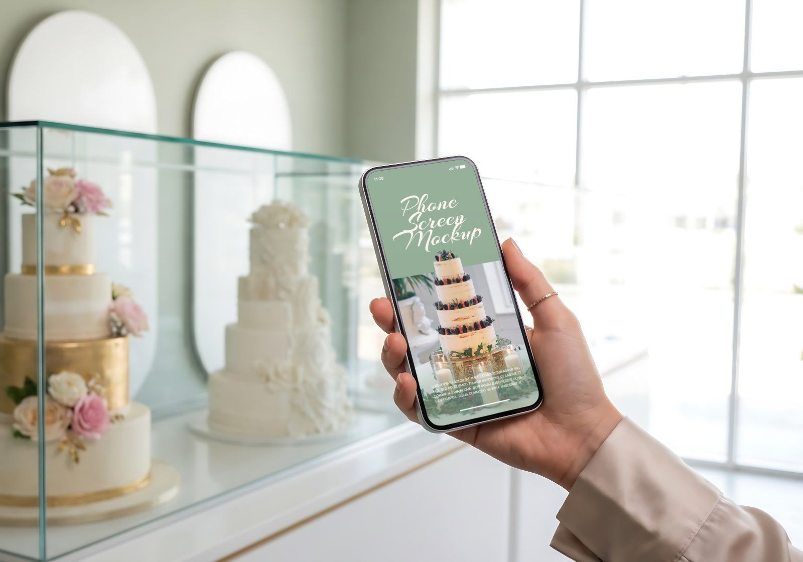 Premium Custom Cake Shop Branding Mockup Bundle – 15 Aesthetic PSD Scenes for Bakery & Patisserie Id — image 17