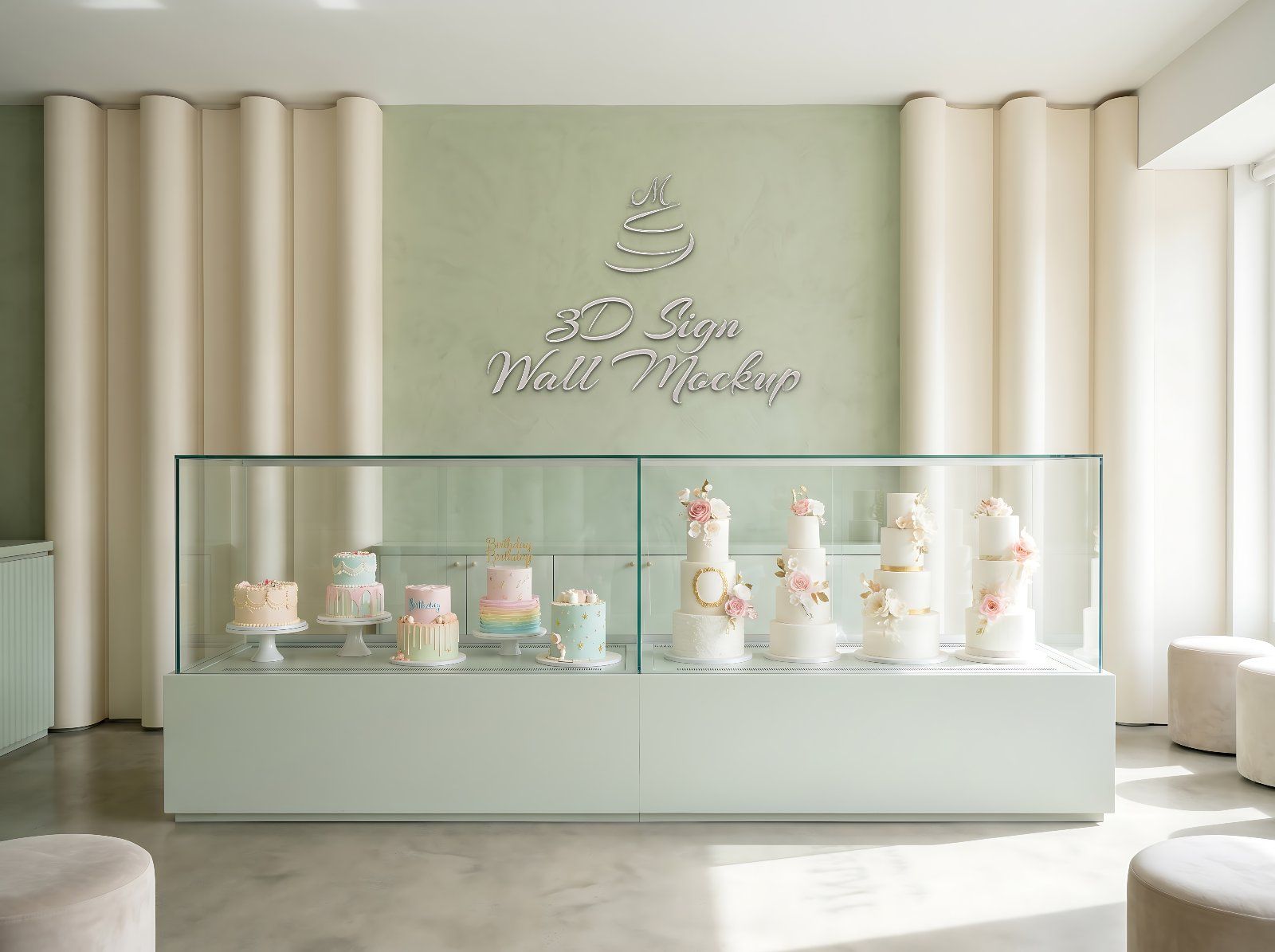 Premium Custom Cake Shop Branding Mockup Bundle – 15 Aesthetic PSD Scenes for Bakery & Patisserie Id — image 16