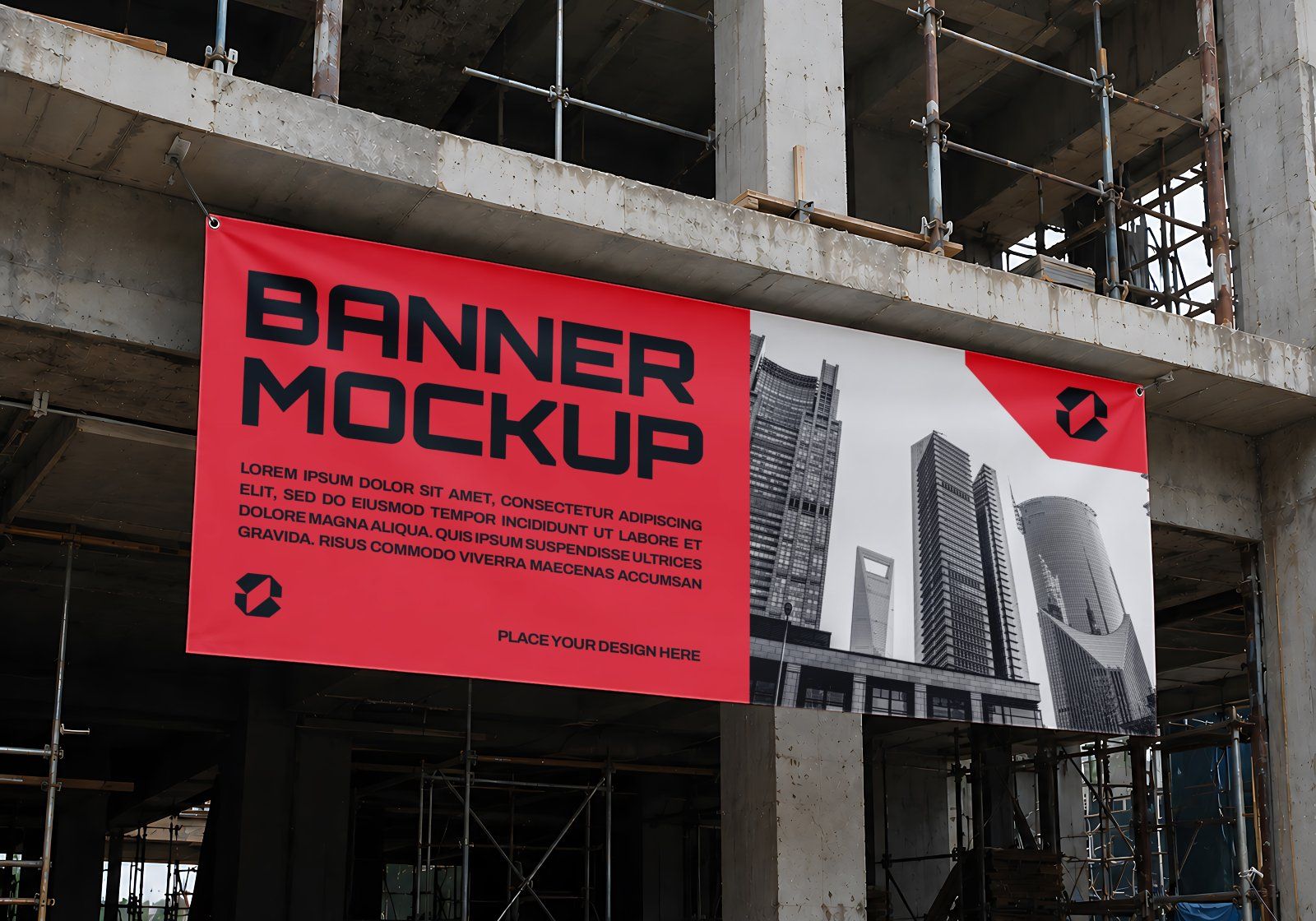 Premium Branding Red Constractor Mockup — image 9