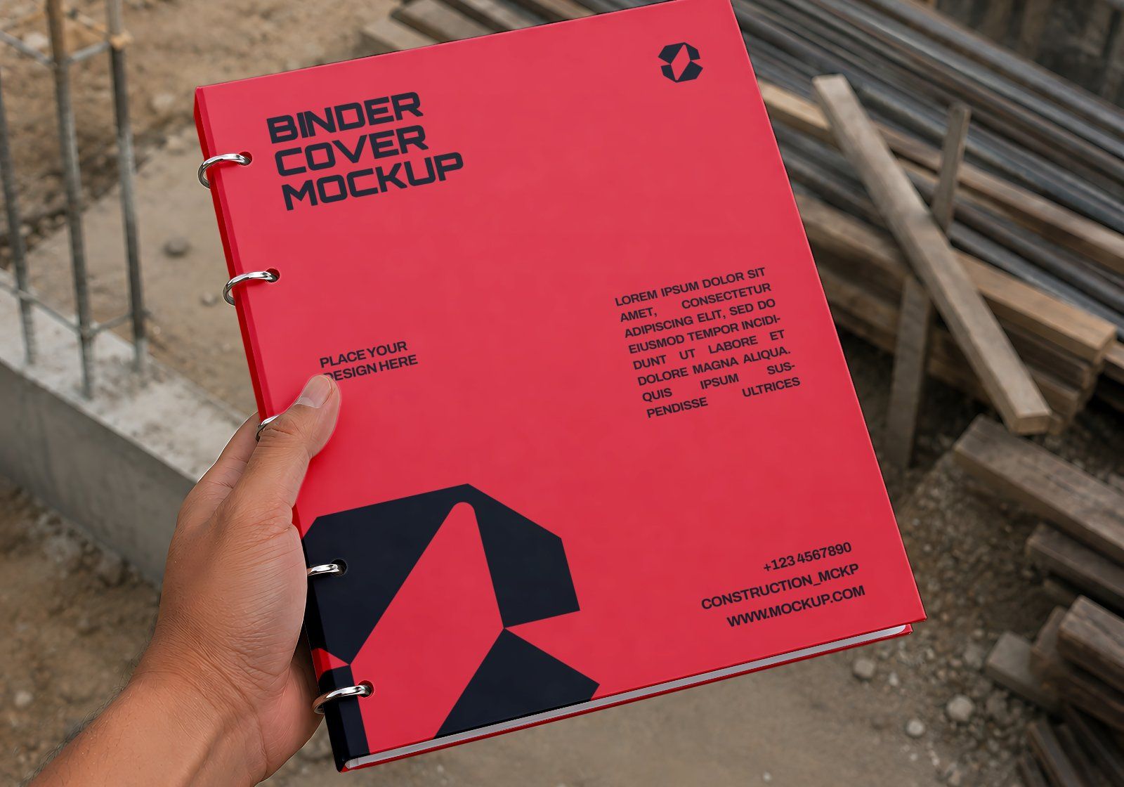 Premium Branding Red Constractor Mockup — image 15