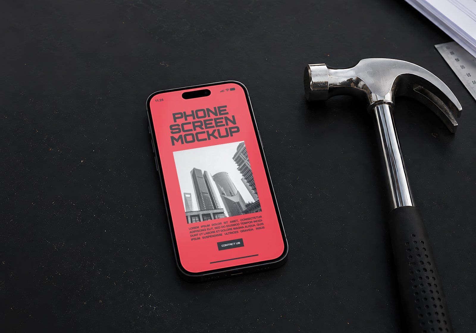 Premium Branding Red Constractor Mockup — image 16
