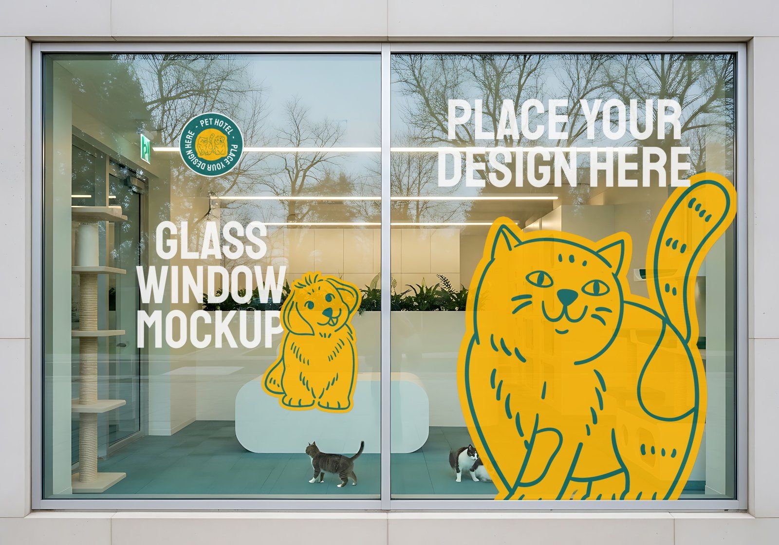 Pet Hotel Mockup Bundle – 15 PSD Templates for Animal Care & Veterinary Branding — image 11