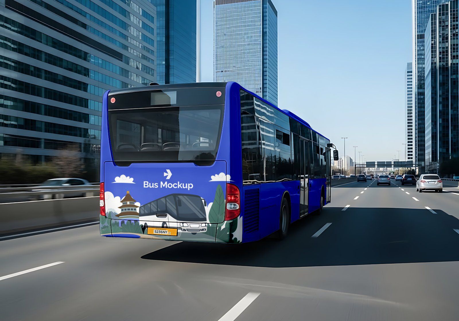 Premium Branding Bus Transportation Mockup — image 7