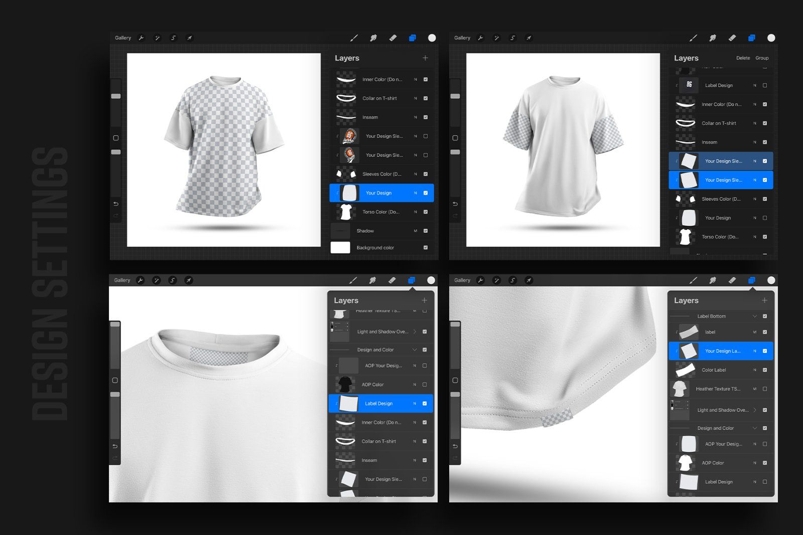 4 Mockups Oversize T-shirt for Procreate — image 8