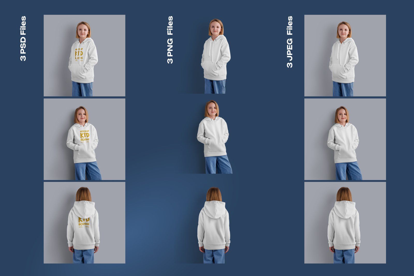 3 Mockups of a Children's Hoodie. vol.01 — image 7