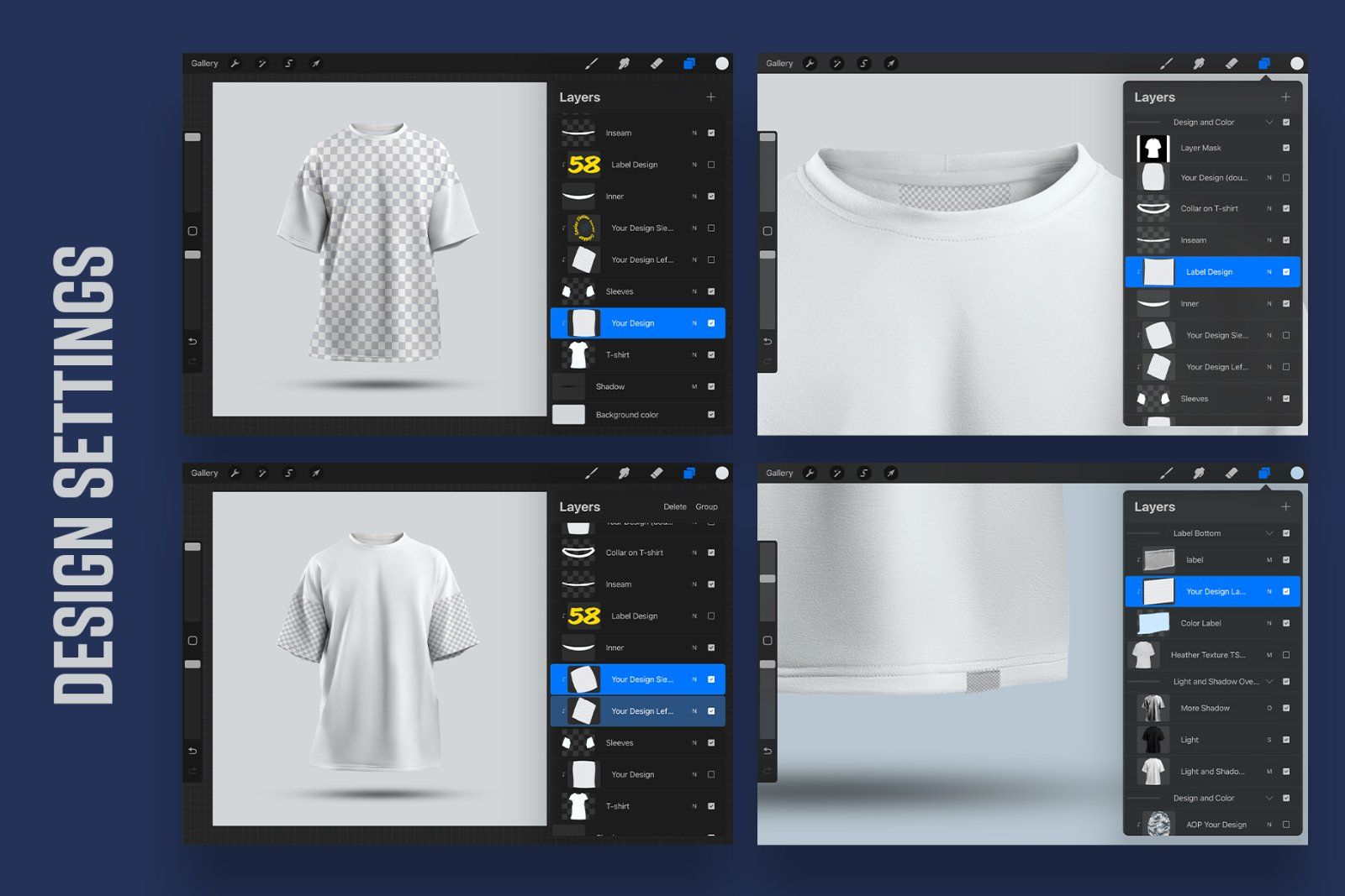 5 Mockups Oversize T-shirt for Procreate vol.2 — image 8