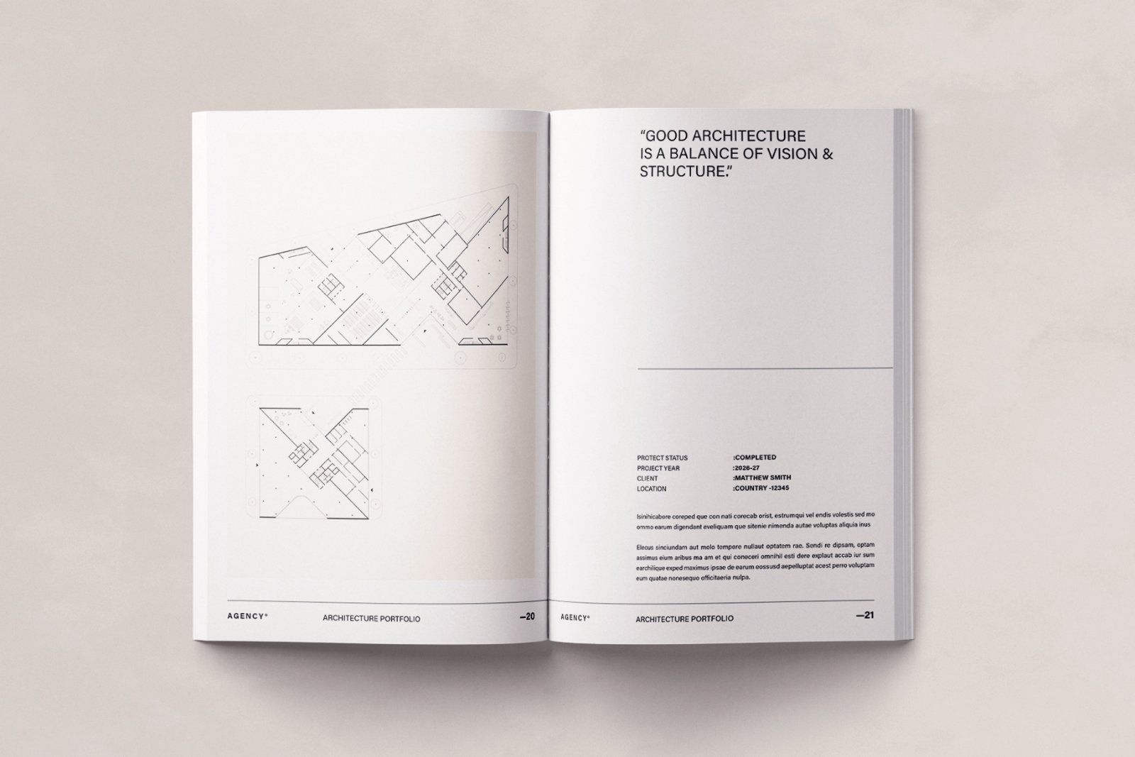 Architecture Sketch Design Portfolio Template — image 9