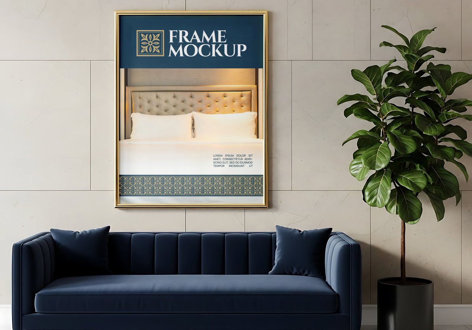 Premium Branding Blue Hotel Mockup V2 — image 8