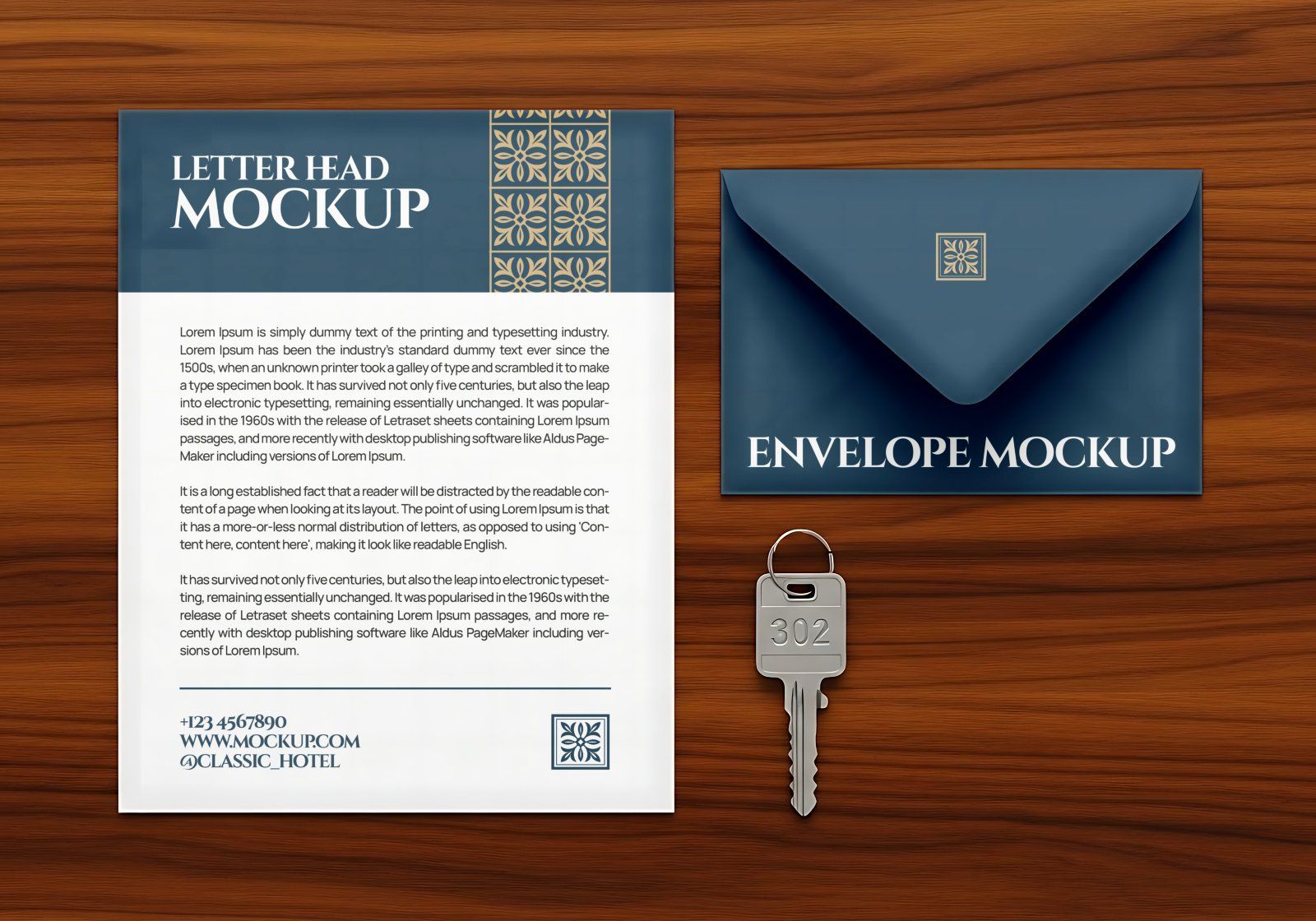 Premium Branding Blue Hotel Mockup V2 — image 14