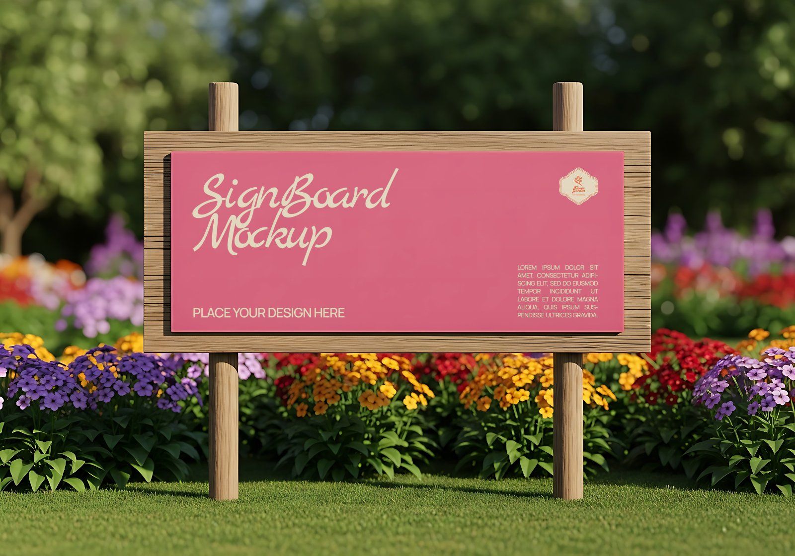 Premium Flower Garden Mockup Bundle PSD – Outdoor Branding & Floral Lifestyle Scenes — image 13