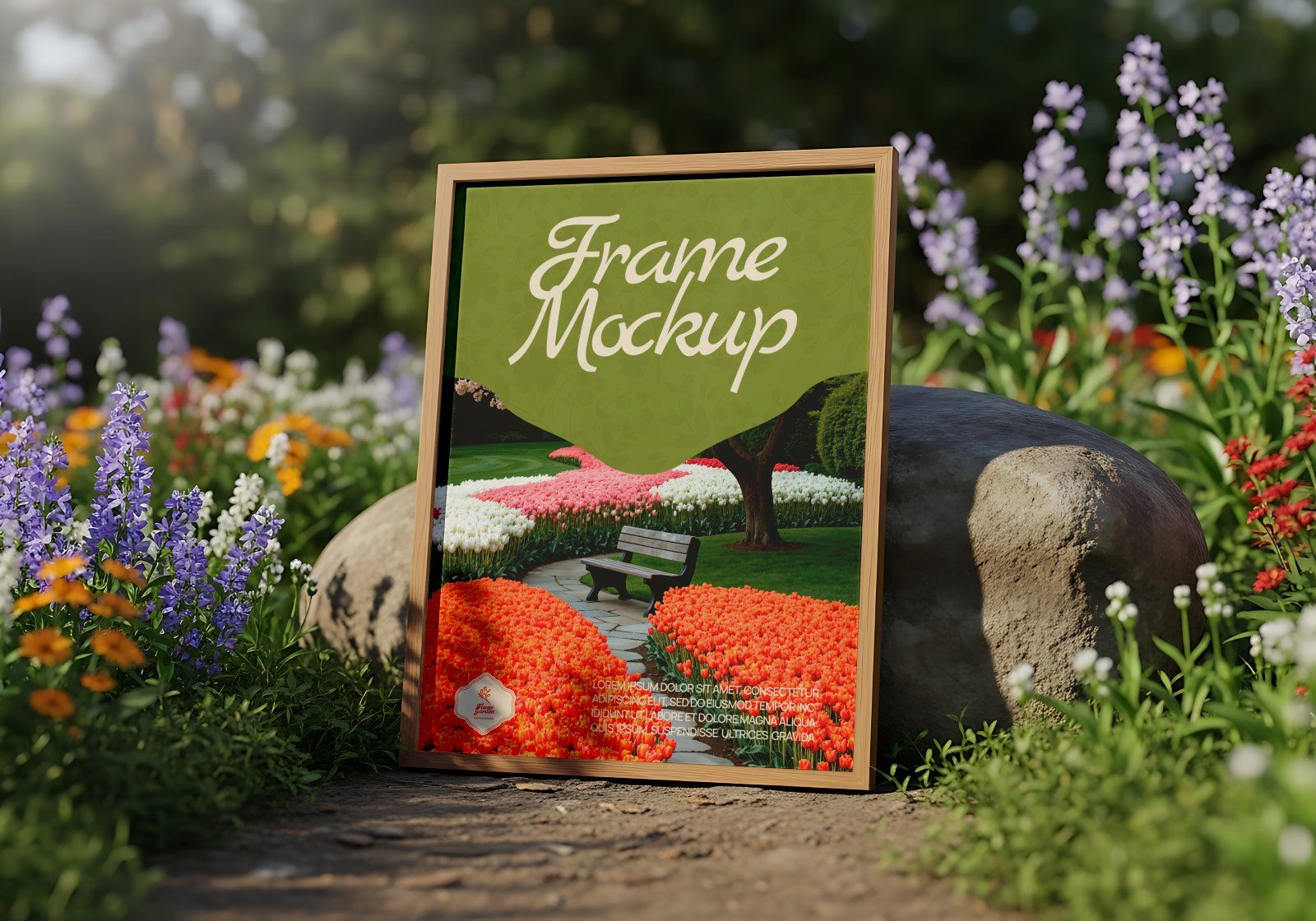 Premium Flower Garden Mockup Bundle PSD – Outdoor Branding & Floral Lifestyle Scenes — image 12
