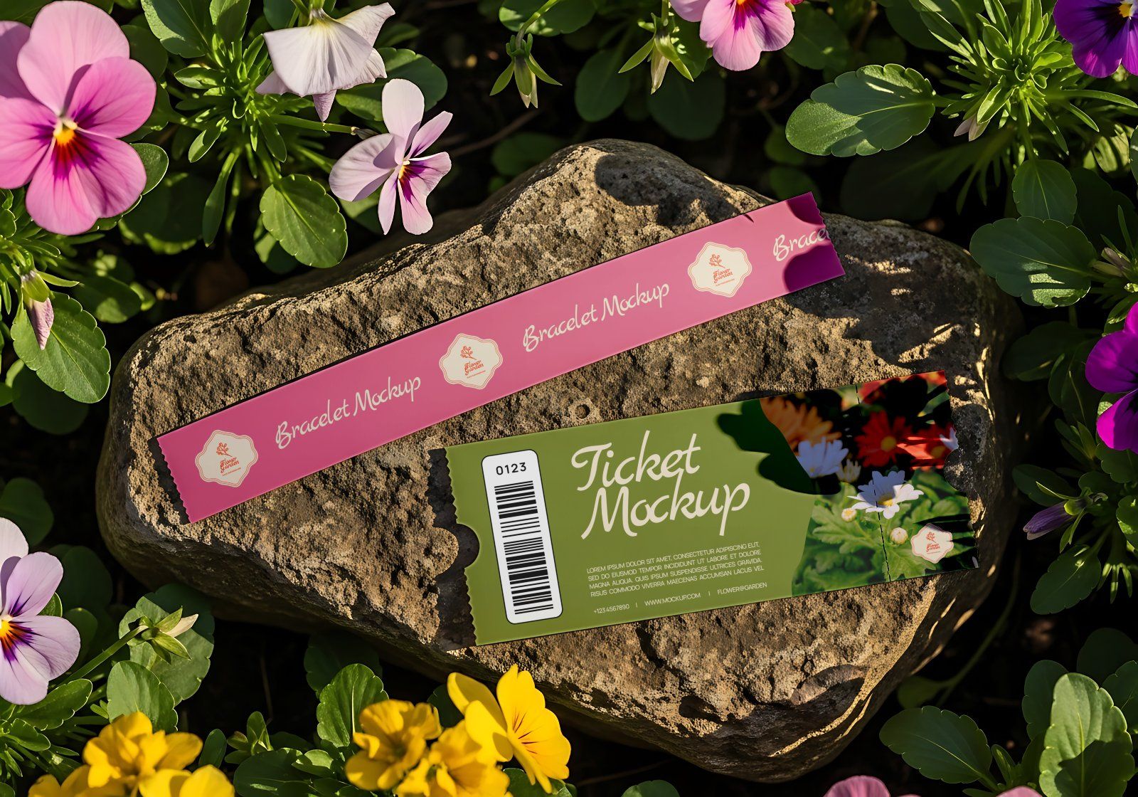 Premium Flower Garden Mockup Bundle PSD – Outdoor Branding & Floral Lifestyle Scenes — image 10