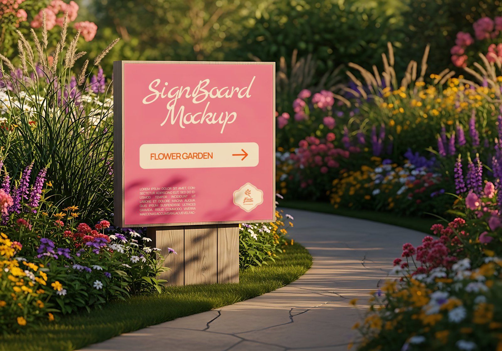 Premium Flower Garden Mockup Bundle PSD – Outdoor Branding & Floral Lifestyle Scenes — image 6