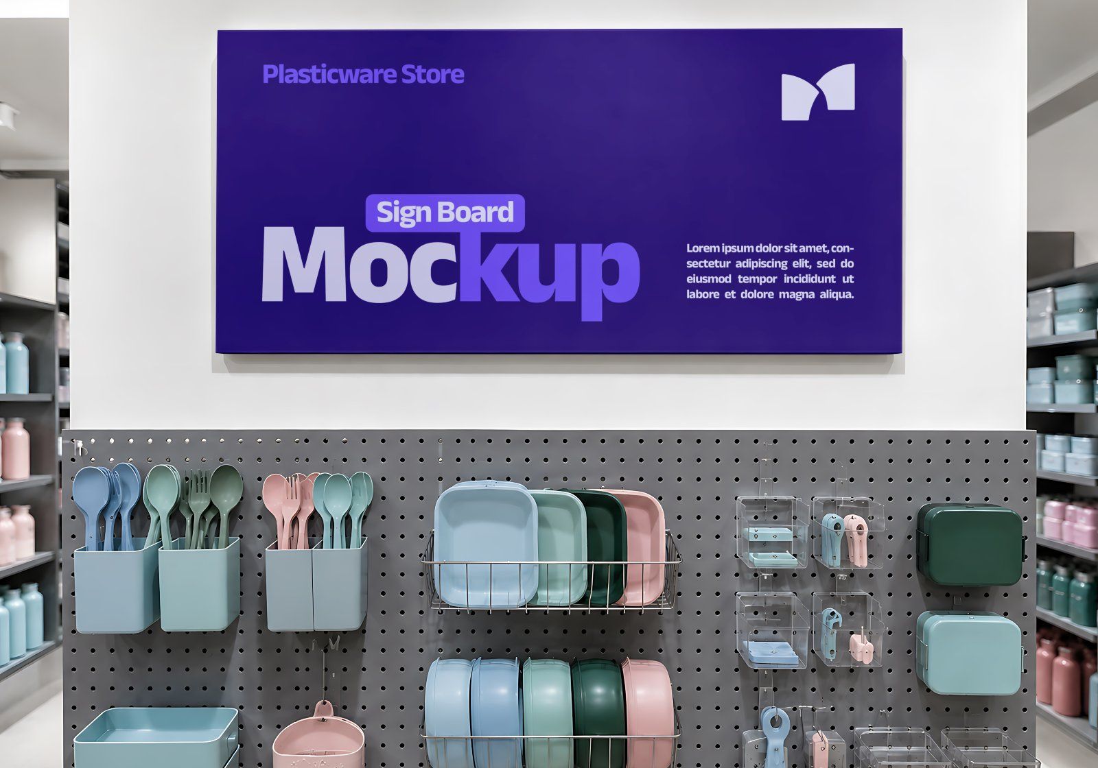 Premium Branding Plasticware Store Mockup — image 2