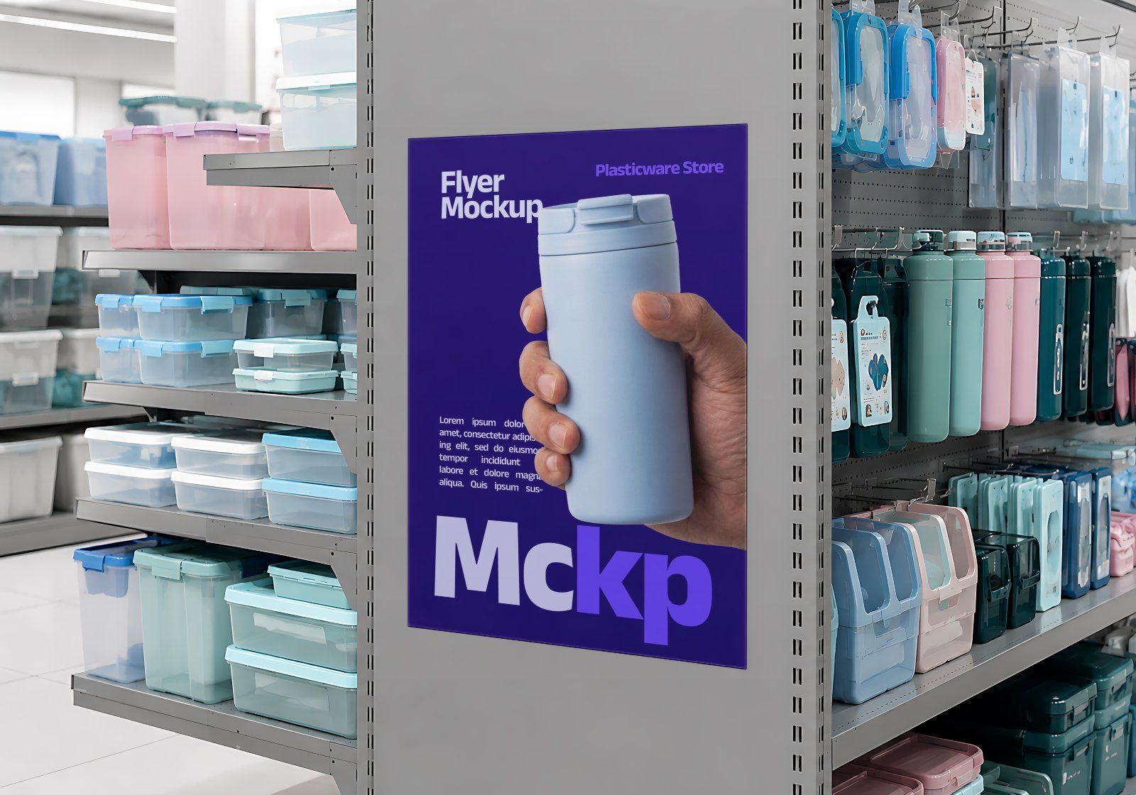 Premium Branding Plasticware Store Mockup — image 7