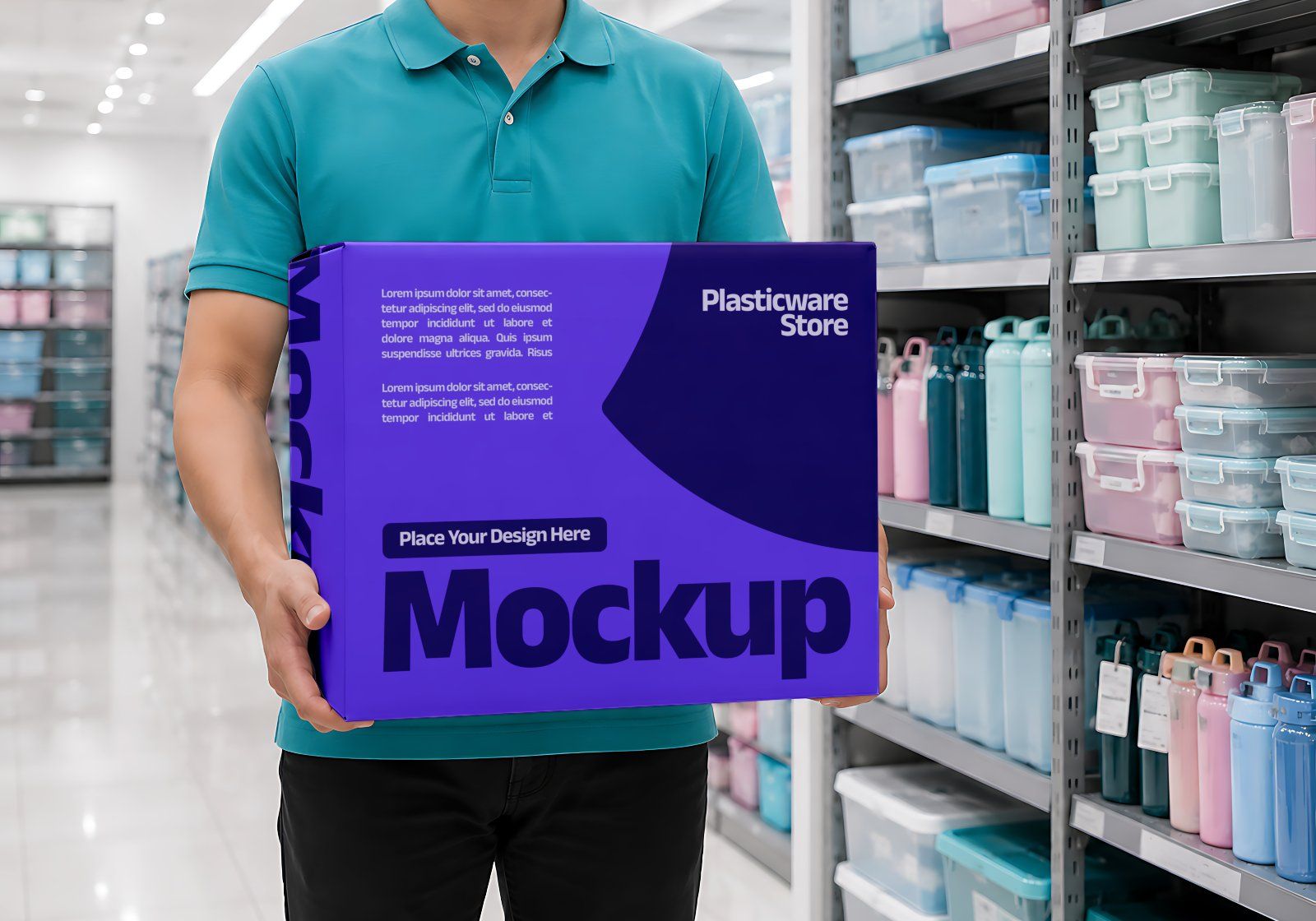 Premium Branding Plasticware Store Mockup — image 11