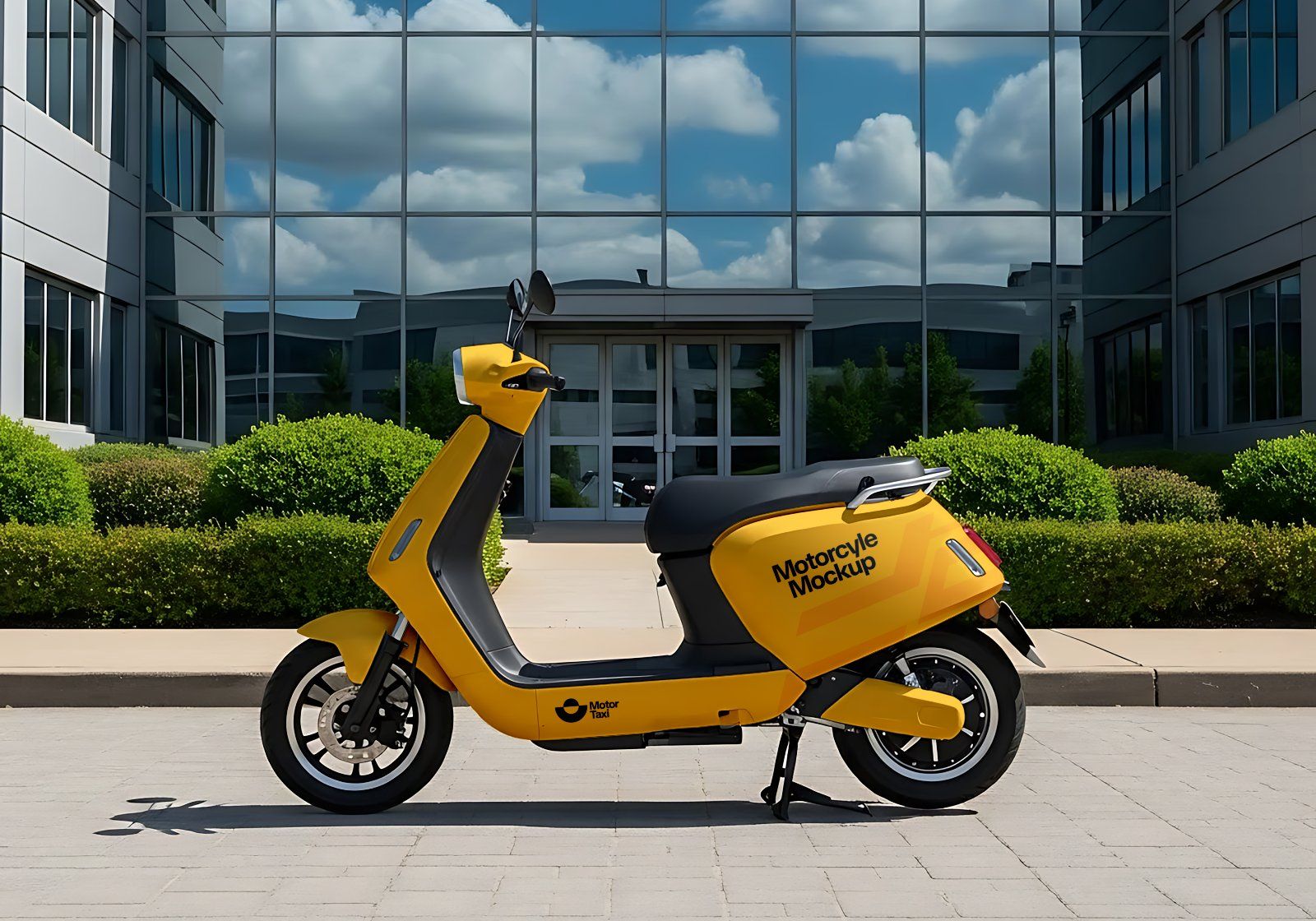 Premium Motorcycle Taxi Online Mockup — image 3