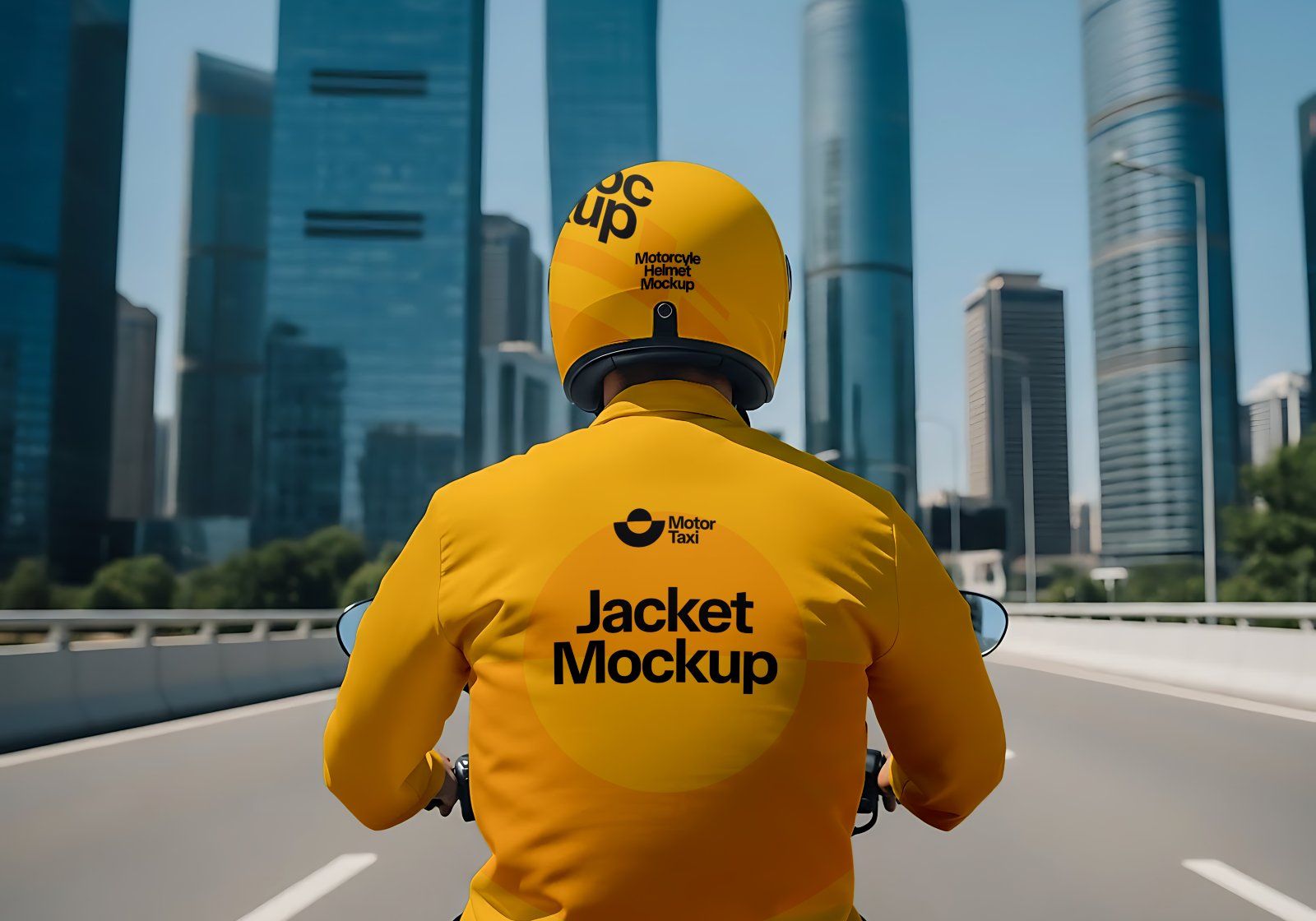 Premium Motorcycle Taxi Online Mockup — image 5