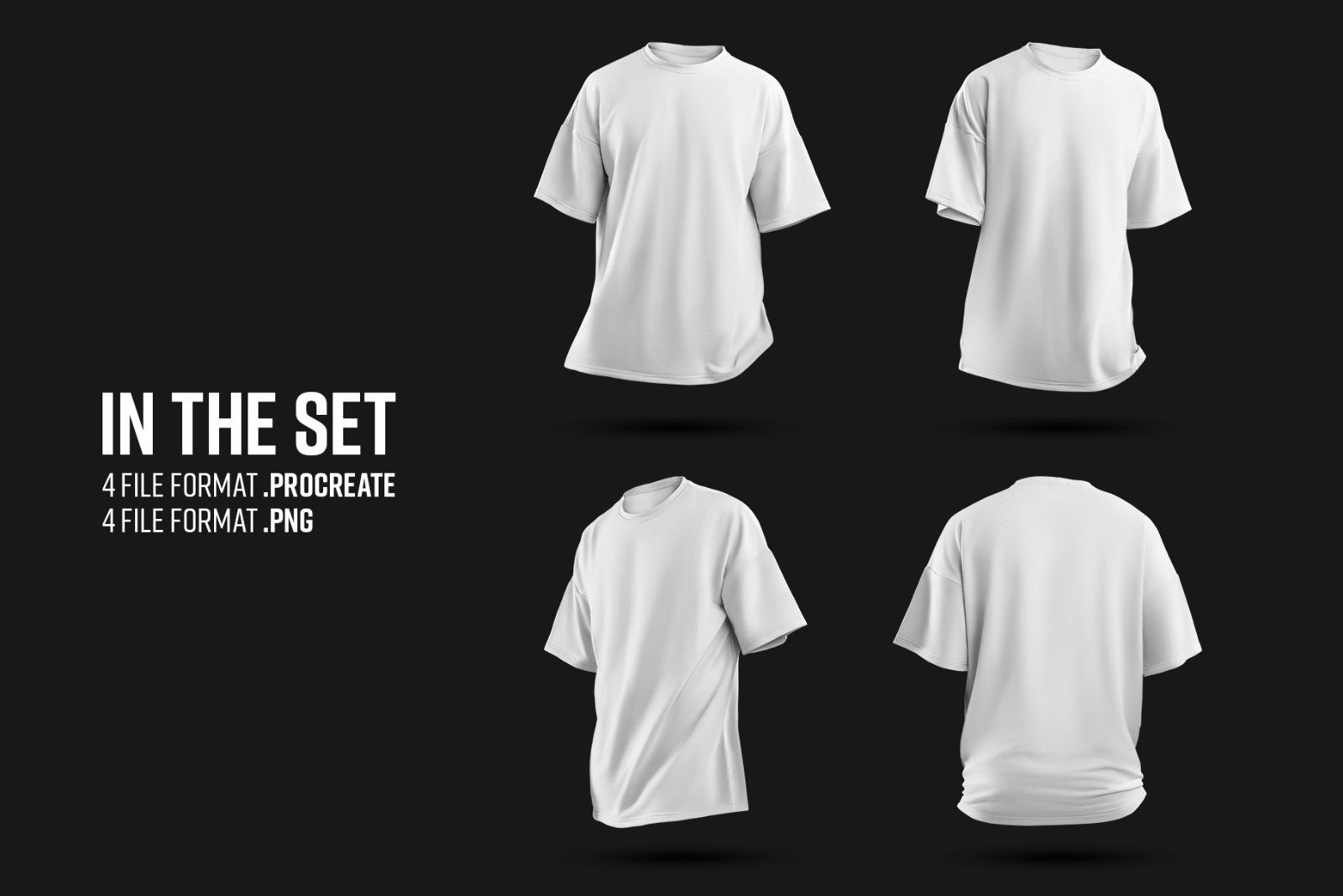 4 Mockups Oversize T-shirt for Procreate — image 9