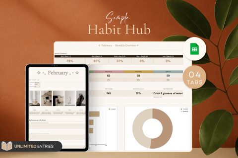 Simple Habit Tracker | Google Sheets