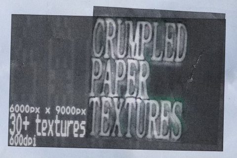 Crumpled archive paper textures
