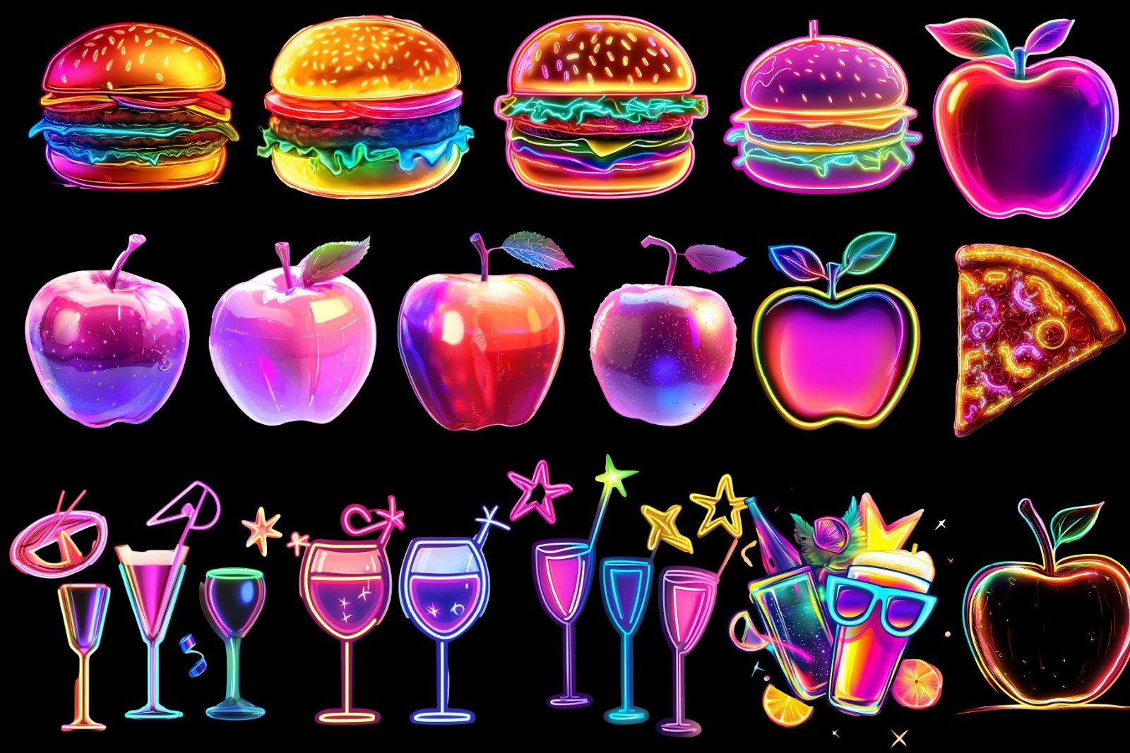 160 Neon PNG Pack, Glow Png Pack, Neon PNG, Neon Effects, Glow Effects, Neon Circle, Teleport png, — image 2